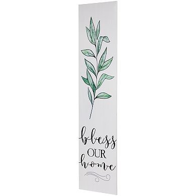Northlight 36" Bless Our Home Wooden Porch Board Sign Decoration