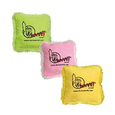 Speciality Pack Containing 3 Yeowww! 100% Organic Catnip Pillows