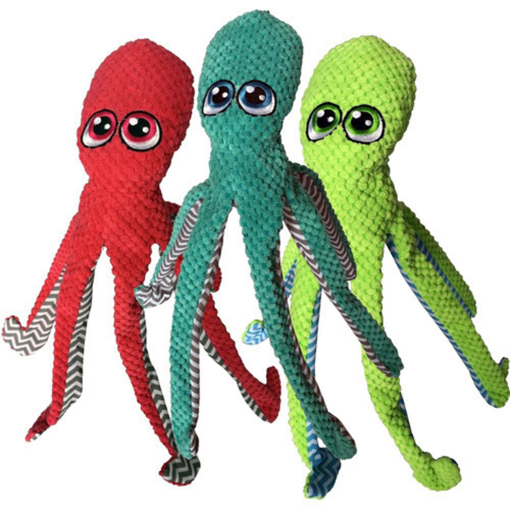Peluche écologique pour chien - Octopus