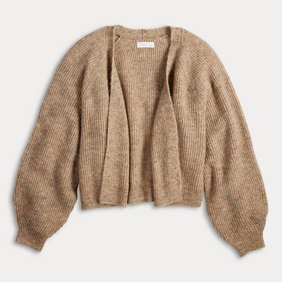 Petite LC Lauren Conrad Open Front Cropped Cardigan