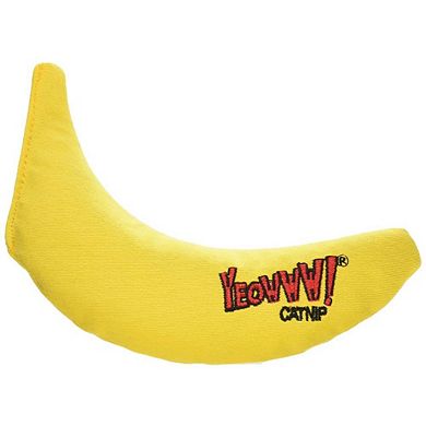 Yeowww! 100% Organic Catnip Toy, Yellow Banana 3 Pack