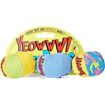 Yeowww My Cats Balls, 3 Balls Per Pack