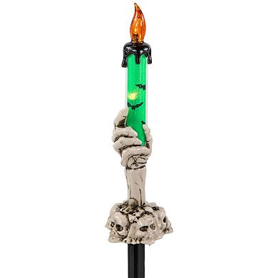 Northlight LED Lighted Skeleton Candle Halloween Decorations Set of 6