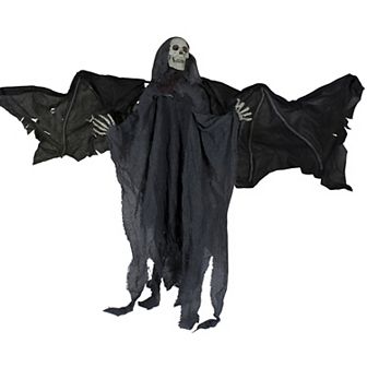 Northlight 50" LED Lighted and Animated Winged Grim Reaper Halloween Decoration