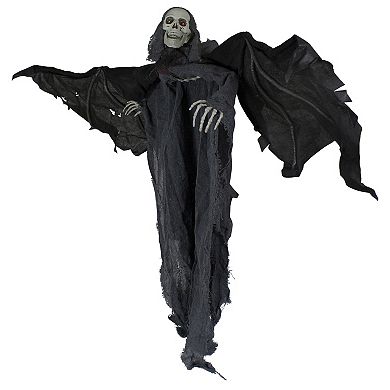 Northlight 50" LED Lighted and Animated Winged Grim Reaper Halloween Decoration