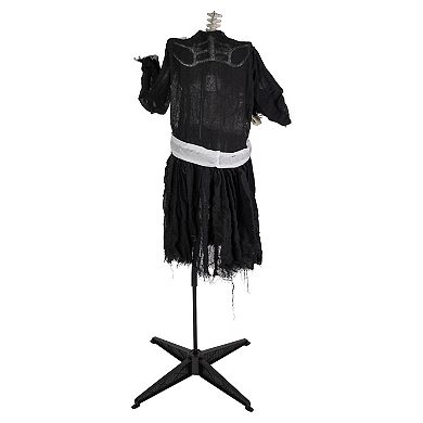 Northlight Animated LED Lighted Head-in-Hand Skeleton Maid Halloween Decoration