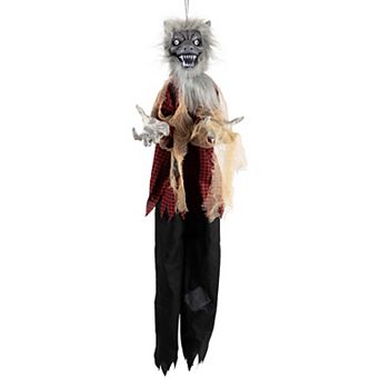 Northlight Animated Werewolf Halloween Hanging Decor