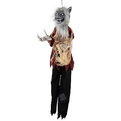 Northlight Animated Werewolf Halloween Hanging Decor