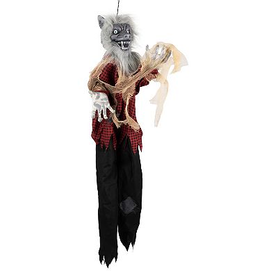 Northlight Animated Werewolf Halloween Hanging Decor