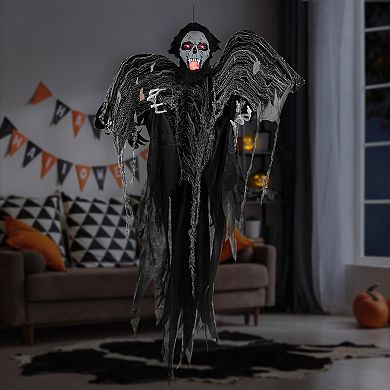 Northlight Animated Zombie Vampire With Lights & Sound Halloween Hanging Decor
