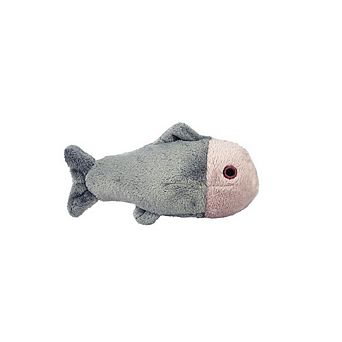 Fluff & Tuff Guppy Fish Squeaker-less Plush Dog Toy