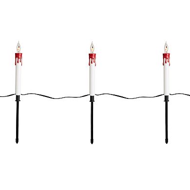Northlight Lighted Flickering Halloween Candle Pathway Marker Lights