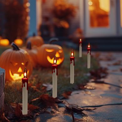 Northlight Lighted Flickering Halloween Candle Pathway Marker Lights