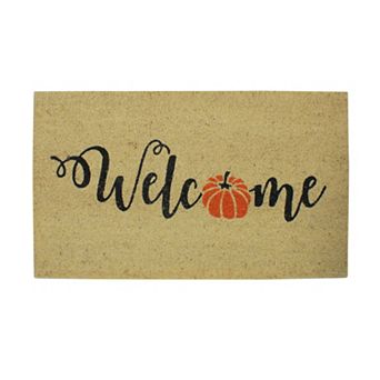 Northlight Pumpkin "Welcome" Doormat