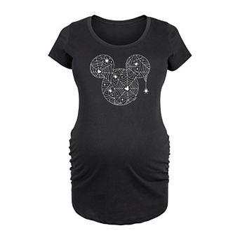Disney's Mickey Mouse Maternity Spider Web Graphic Tee