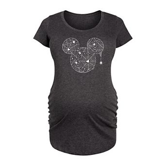 Disney's Mickey Mouse Maternity Spider Web Graphic Tee