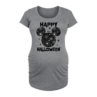 Disney's Mickey Mouse Maternity Happy Halloween Spider Web Graphic Tee