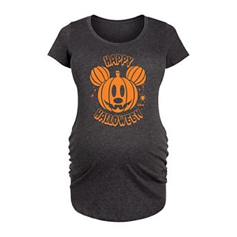 Disney's Mickey Mouse Maternity Pumpkin Graphic Tee