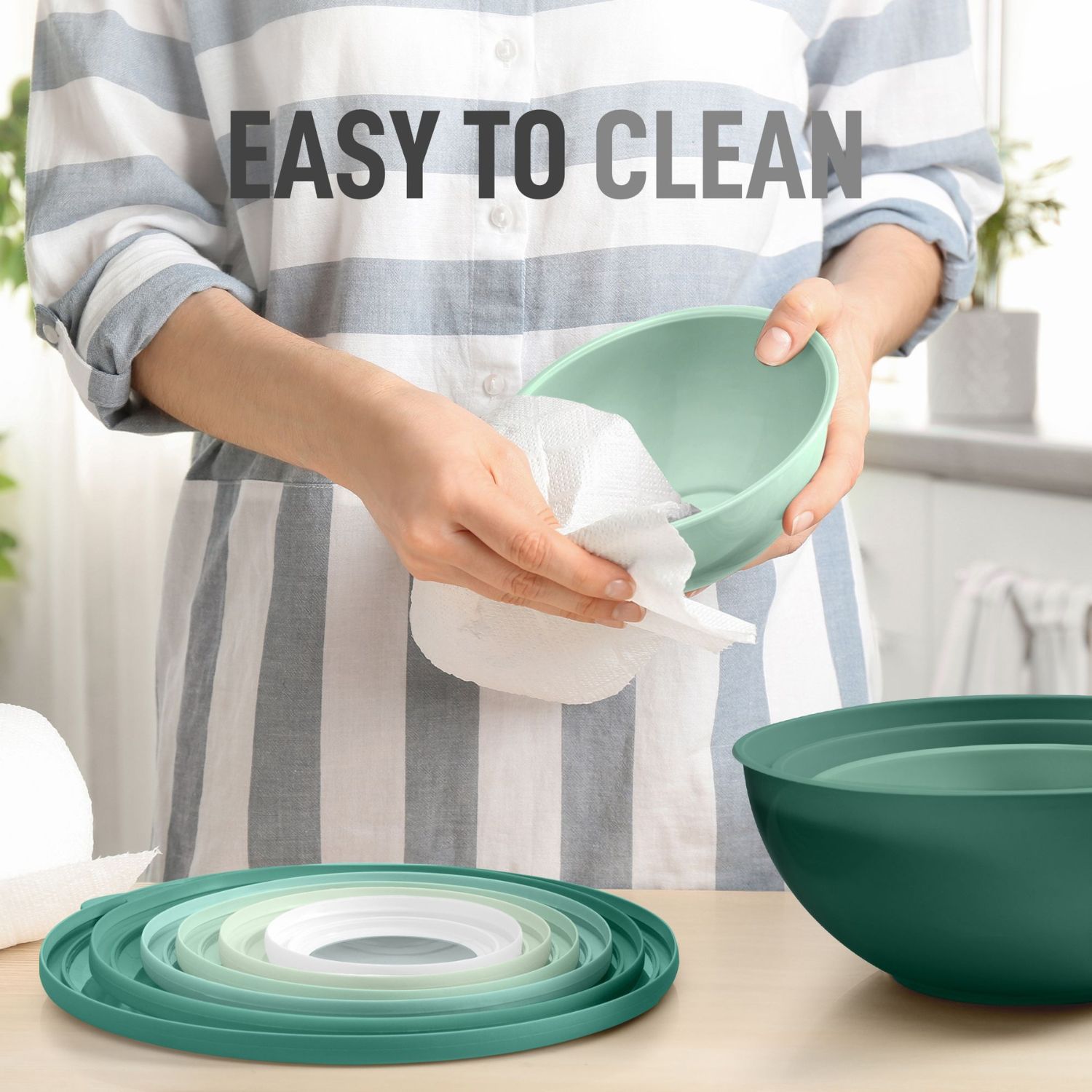 Zulay Kitchen Nesting Mixing Bowls - Thumbnail 3