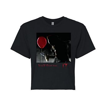 Juniors' IT You'll Float Too Cropped Tee