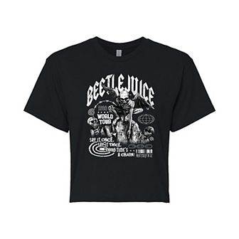 Juniors' Beetlejuice World Tour Cropped Tee