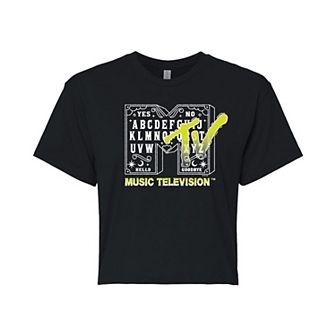 Juniors' MTV Ouija Board Cropped Tee