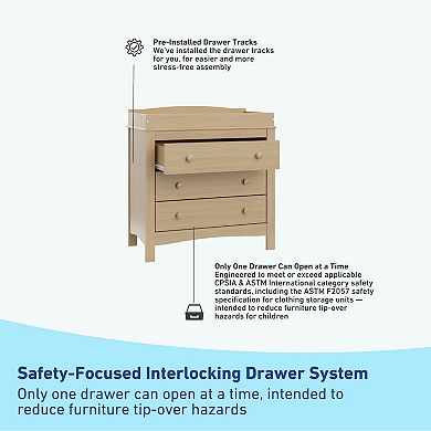 Graco Noah 3 Drawer Chest with Changing Topper