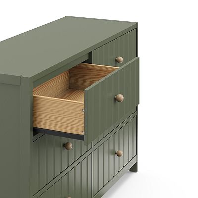 graco green dresser Graco Teddi 6-Drawer Double Dresser