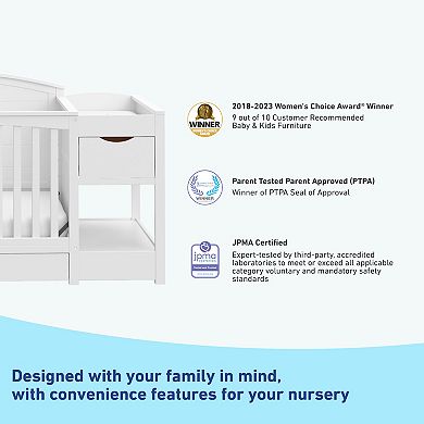 Graco Bellwood 5-in-1 Convertible Crib and Changer