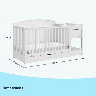 Graco Bellwood 5-in-1 Convertible Crib and Changer