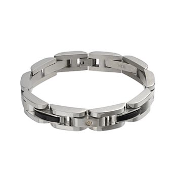 Kristen Kesho 14k Gold in Stainless Steel with Black Onyx Bracelet