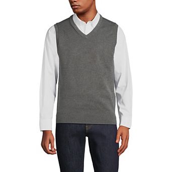 Big & Tall Lands' End Fine Gauge Cotton Vest