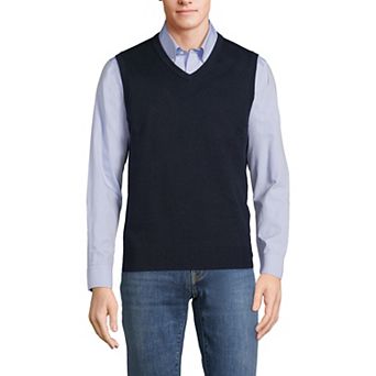 Big & Tall Lands' End Fine Gauge Cotton Vest