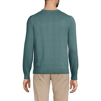 Big & Tall Lands' End Fine Gauge Crewneck Sweater