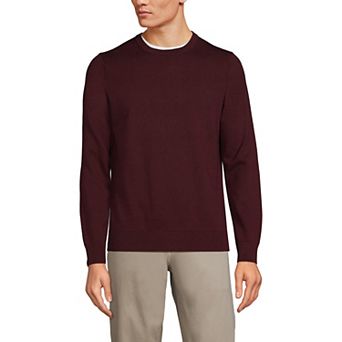 Big & Tall Lands' End Fine Gauge Crewneck Sweater