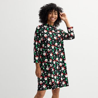 Women's Jollidays Long Sleeve Mock Neck Dress