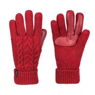 Women's isotoner Touchscreen Braid Knit Gloves