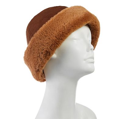 Women's isotoner Microsuede Faux Fur Hat