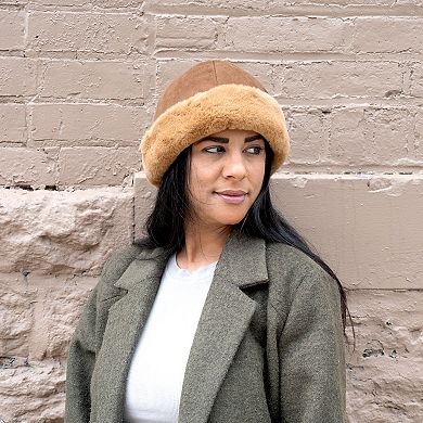 Women's isotoner Microsuede Faux Fur Hat