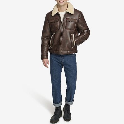 Men's Levi's® Faux Shearling Zip Trucker Jacket Men's Levi's® Faux Shearling Zip Trucker Jacket