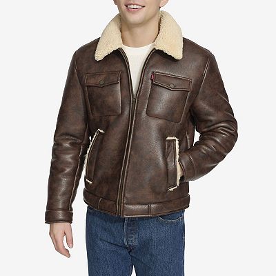 Men's Levi's® Faux Shearling Zip Trucker Jacket