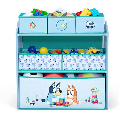 Delta Children Bluey 6 Bin Design & Store Toy Storage Organizer