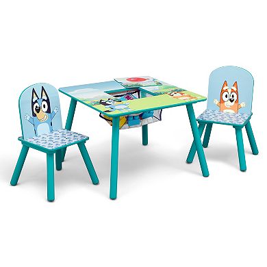 Delta Children Bluey Kids Table and Chair Set with Storage