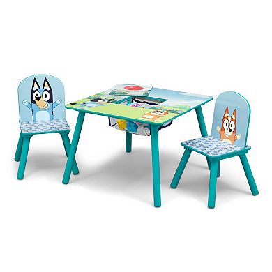 Delta Children Bluey Kids Table and Chair Set with Storage
