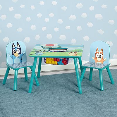 Delta Children Bluey Kids Table and Chair Set with Storage