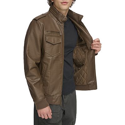 Men's Levi's® Faux Leather Aviator Bomber Jacket
