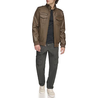Men's Levi's® Faux Leather Aviator Bomber Jacket