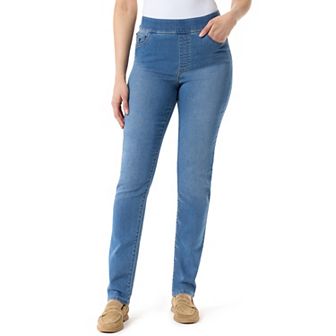 Plus Size Gloria Vanderbilt Knitology Amanda Pull-on Jeans