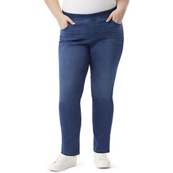 Plus Size Gloria Vanderbilt Knitology Amanda Pull-on Jeans