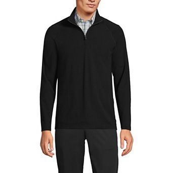 Big & Tall Lands' End Long Sleeve French Terry Quarter Zip Sweatshirt